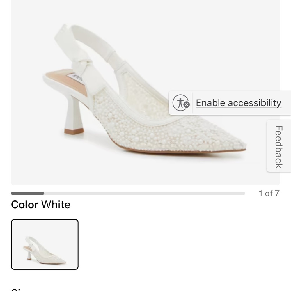 Steve Madden White Wedding Shoes